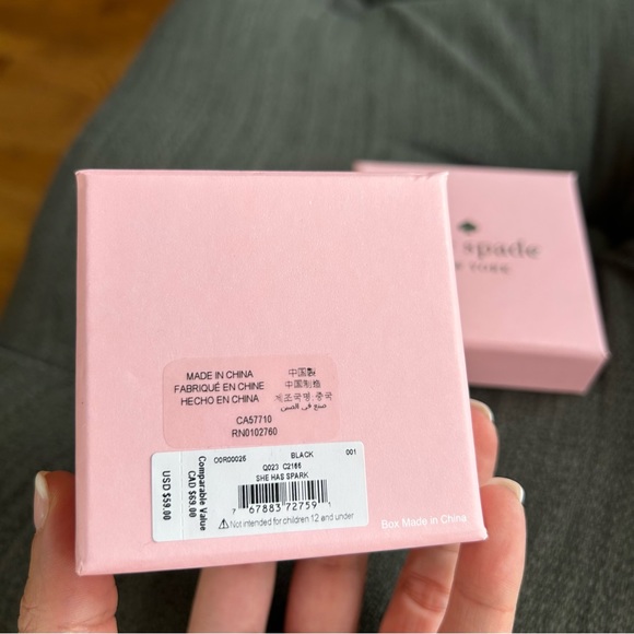 Kate Spade She Has Spark Studs Black - Picture 4 of 9